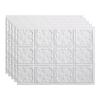 FASDE Traditional Style/Pattern 10 Decorative Vinyl 18in x 24in Backsplash Panel in Matte White (5 Pack) view 1