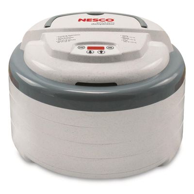 Nesco FD-79 Snackmaster Pro Digital Food Dehydrator for Snacks, Fruit, Beef Jerky, Meat, Vegetables & Herbs, Gray, 4 Trays, 1 Count (Pack of 1),Grey