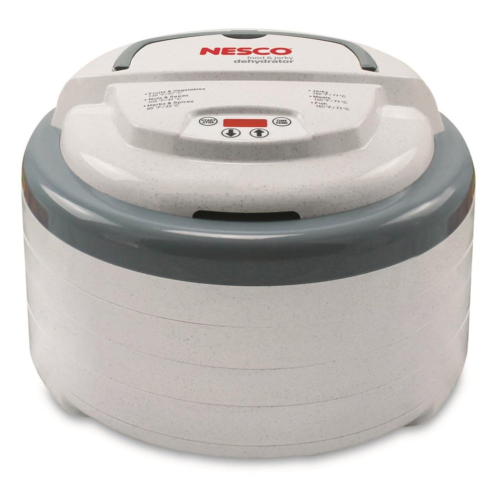 Nesco FD-79 Snackmaster Pro Digital Food Dehydrator for Snacks, Fruit, Beef Jerky, Meat, Vegetables & Herbs, Gray, 4 Trays, 1 Count (Pack of 1),Grey