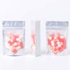 QQ Studio 100PCS Matte Translucent Front Colored Stand-Up Resealable QuickQlick Bags (8.5x13cm (3.3x5.1"), Translucent/White) view 3