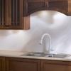 FASDE Lotus Decorative Vinyl 18in x 24in Backsplash Panel in Matte White (5 Pack) view 4