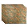 FASDE Ripple Decorative Vinyl 18in x 24in Backsplash Panel in Copper Fantasy (5 Pack) view 1