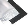 QQ Studio 100PCS Matte Translucent Front Colored Stand-Up Resealable QuickQlick Bags (14x20cm (5.5x7.9"), Translucent/Black) view 4