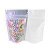 QQ Studio 100PCS Matte Translucent Front Colored Stand-Up Resealable QuickQlick Bags (10x15cm (4x6"), Translucent/White) view 1