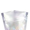 QQ Studio 100PCS Matte Translucent Front Colored Stand-Up Resealable QuickQlick Bags (14x20cm (5.5x7.9"), Translucent/Silver) view 2