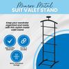 Kings Brand Furniture - Menros Metal Suit Valet Stand, Clothes Rack, Black view 2