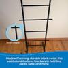 Kings Brand Furniture - Menros Metal Suit Valet Stand, Clothes Rack, Black view 4