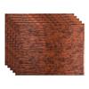 FASDE Ripple Decorative Vinyl 18in x 24in Backsplash Panel in Moonstone Copper (5 Pack) view 1