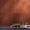 FASDE Ripple Decorative Vinyl 18in x 24in Backsplash Panel in Moonstone Copper (5 Pack) view 2