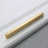 Geeyu Gold Cabinet Handles, Brass Furniture Handles Gold Cabinet Door Drawer Wardrobe Dresser Pulls Knobs Cabinet Pulls Kitchen Handle (Color : Pitch Size 160mm) view 1