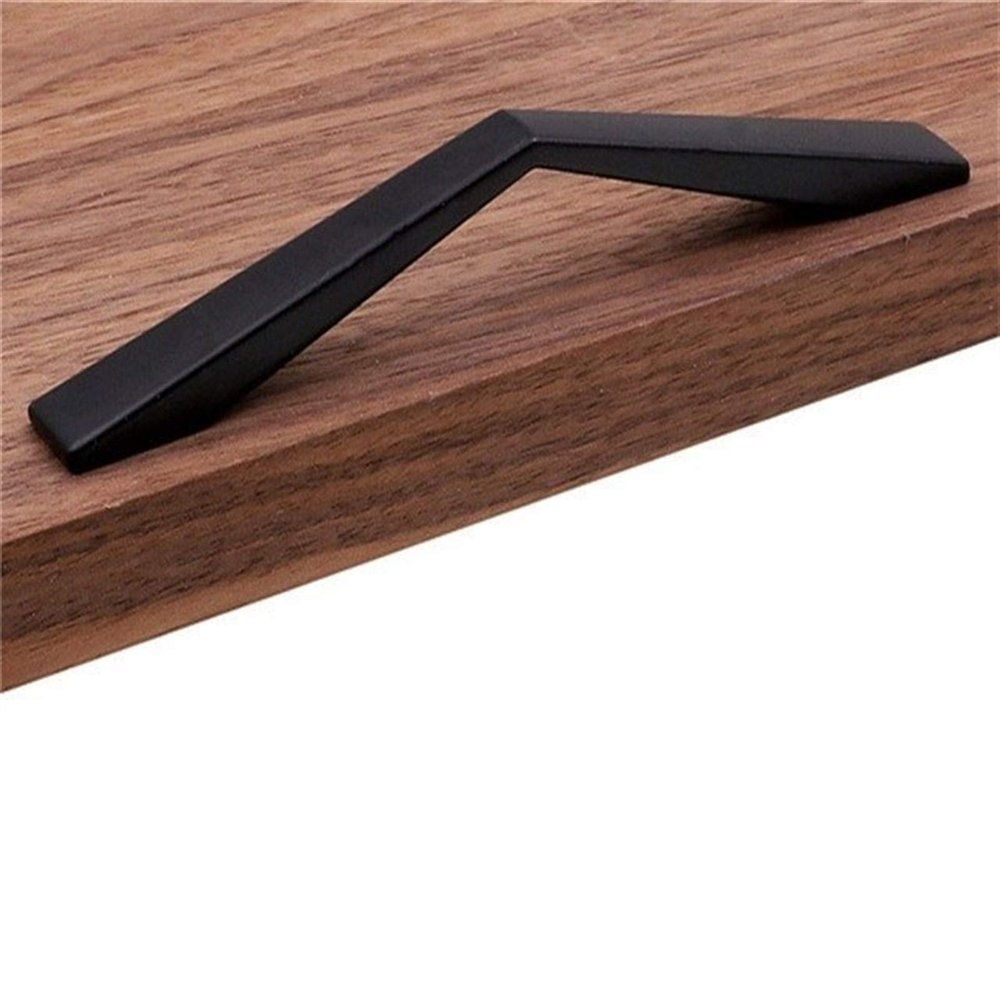 Geeyu Large Cabinet Handles, Black Cabinet Pulls Drawer Handles Kitchen Handles Black Knobs Hardware Furniture Accessories Door Handle (Color : 9030 12.6cm)