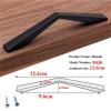 Geeyu Large Cabinet Handles, Black Cabinet Pulls Drawer Handles Kitchen Handles Black Knobs Hardware Furniture Accessories Door Handle (Color : 9030 12.6cm) view 2