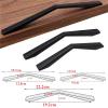 Geeyu Large Cabinet Handles, Black Cabinet Pulls Drawer Handles Kitchen Handles Black Knobs Hardware Furniture Accessories Door Handle (Color : 9030 12.6cm) view 3