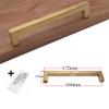 Geeyu Gold Cabinet Handles, New Golden Brass Kitchen Cabinet Handles Modern Dresser Pulls Door Handles and Knobs Square Furniture Hardware (Color : A5) view 2
