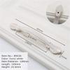 Geeyu Copper Handles, European Zinc Alloy Cabinet Handles Drawer Knobs Kitchen Cupboard Handles Door Pulls White Black Furniture Handle Hardware (Color : Ivory White 128mm) view 2