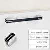 Geeyu Bar and Kitchen Drawer Pulls, Zinc Alloy Material, Center to Center 1mm-320mm, 2 Pieces Per Pack (Color : Black, Size : Hole Centre 160mm) view 2