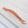 Geeyu Copper Handles, European Zinc Alloy Cabinet Handles Drawer Knobs Kitchen Cupboard Handles Door Pulls White Black Furniture Handle Hardware (Color : Amber red 128mm) view 1