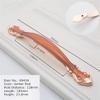 Geeyu Copper Handles, European Zinc Alloy Cabinet Handles Drawer Knobs Kitchen Cupboard Handles Door Pulls White Black Furniture Handle Hardware (Color : Amber red 128mm) view 2