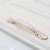 Geeyu Copper Handles, European Zinc Alloy Cabinet Handles Drawer Knobs Kitchen Cupboard Handles Door Pulls White Black Furniture Handle Hardware (Color : Amber White 96mm) view 1