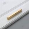 Geeyu Gold Cabinet Handles, Brass Furniture Handles Gold Cabinet Door Drawer Wardrobe Dresser Pulls Knobs Cabinet Pulls Kitchen Handle (Color : Pitch Size 96mm) view 1