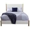 Alpine Furniture Madelyn Queen Wood Panel Bed in White view 1