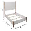 Alpine Furniture Madelyn Queen Wood Panel Bed in White view 3