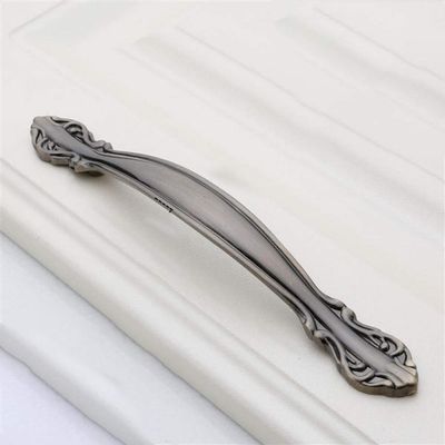 Geeyu Copper Handles, European Zinc Alloy Cabinet Handles Drawer Knobs Kitchen Cupboard Handles Door Pulls White Black Furniture Handle Hardware (Color : AC 128mm)
