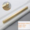 Geeyu Gold Cabinet Handles, Brass Furniture Handles Gold Cabinet Door Drawer Wardrobe Dresser Pulls Knobs Cabinet Pulls Kitchen Handle (Color : Pitch Size 200mm) view 2
