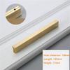 Geeyu Gold Cabinet Handles, Brass Furniture Handles Gold Cabinet Door Drawer Wardrobe Dresser Pulls Knobs Cabinet Pulls Kitchen Handle (Color : Pitch Size 128mm) view 2