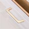 Geeyu Cabinet Pull Handle, Zinc Alloy Gold Furniture Handle Solid Cabinet Pulls Drawer Knobs Kitchen Door Cupboard Handle Pulls Modern Furniture Hardware (Color : SN 128mm) view 2
