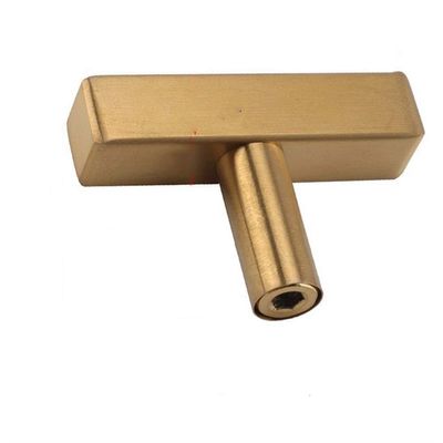 Geeyu Gold Cabinet Handles, New Golden Brass Kitchen Cabinet Handles Modern Dresser Pulls Door Handles and Knobs Square Furniture Hardware (Color : A1)