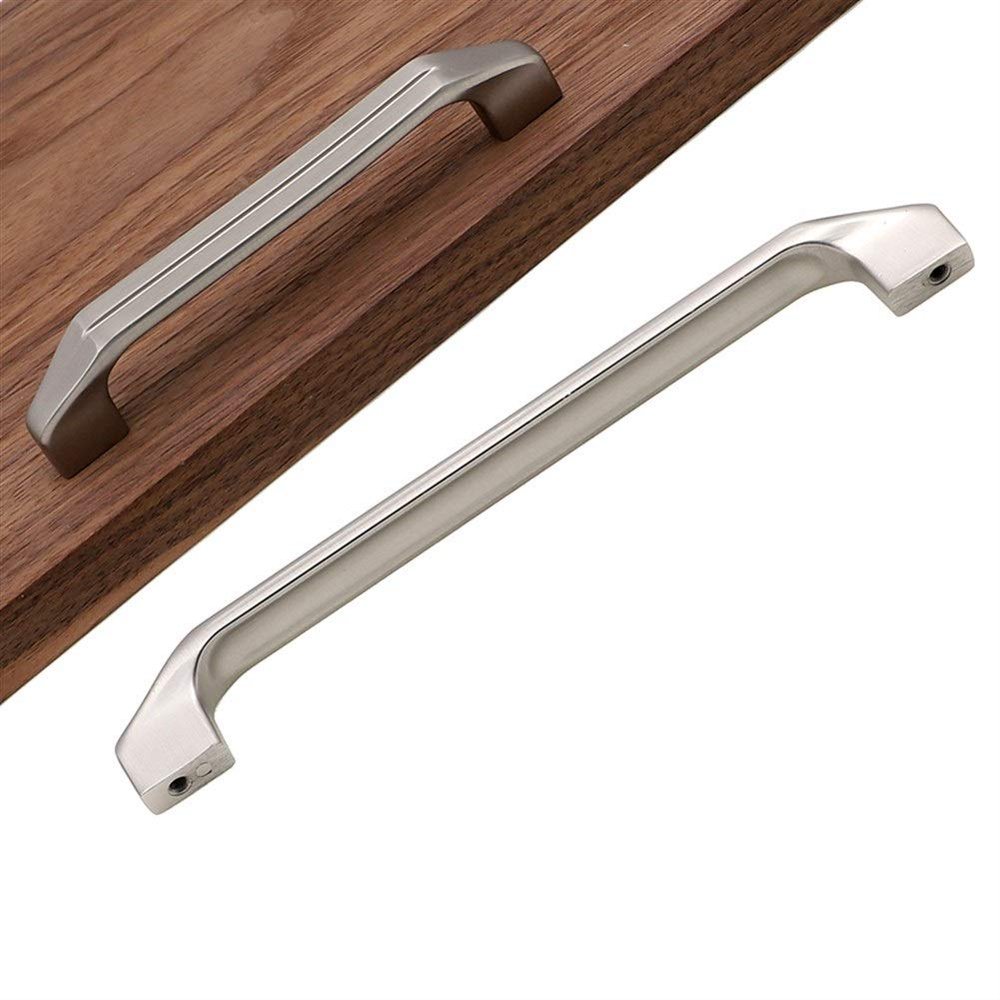 Geeyu Large Cabinet Handles, Modern Kitchen Cabinet Handles Solid Drawer Wardrobe Door Handles Children Furniture Parts Accessories Hardware Dresser (Color : 12.8cm 6165)