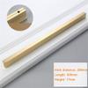 Geeyu Gold Cabinet Handles, Brass Furniture Handles Gold Cabinet Door Drawer Wardrobe Dresser Pulls Knobs Cabinet Pulls Kitchen Handle (Color : Pitch Size 256mm) view 2