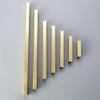 Geeyu Gold Cabinet Handles, Brass Furniture Handles Gold Cabinet Door Drawer Wardrobe Dresser Pulls Knobs Cabinet Pulls Kitchen Handle (Color : Pitch Size 256mm) view 4