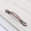 Geeyu Copper Handles, European Zinc Alloy Cabinet Handles Drawer Knobs Kitchen Cupboard Handles Door Pulls White Black Furniture Handle Hardware (Color : AC 96mm) view 1
