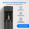 Brio Self Cleaning Bottom Loading Water Cooler Water Dispenser Black Stainless Steel - 3 Temperature Settings - Hot, Room & Cold Water view 2