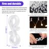Blulu 100 Packs Christmas Light Clips - Durable Mini Gutter Hang Hooks, Plastic S Clips for Outdoor Xmas Decoration, Icicle String Lights on Shingles and Gutters view 2