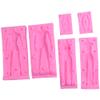 2 Packs Man Woman Male Female Body Model Dolls Silicone Fondant Molds Plaster Clay Mold Chocolate Biscuit Sugar Craft Ice Mould DIY Cake Decorating Supplies Baking Tools view 2