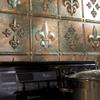 FASDE Fleur-de-lis Decorative Vinyl 18in x 24in Backsplash Panel in Copper Fantasy (5 Pack) view 4