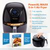 PowerXL Air Fryer 7 QT Maxx Classic, Extra Hot Air Fry, Cook, Crisp, Broil, Roast, Bake, High Gloss Finish, Nonstick, Black view 2