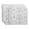 FASDE Terrain Decorative Vinyl 18in x 24in Backsplash Panel in Gloss White (5 Pack) view 1