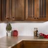 FASDE Fleur-de-lis Decorative Vinyl 18in x 24in Backsplash Panel in Matte White (5 Pack) view 3