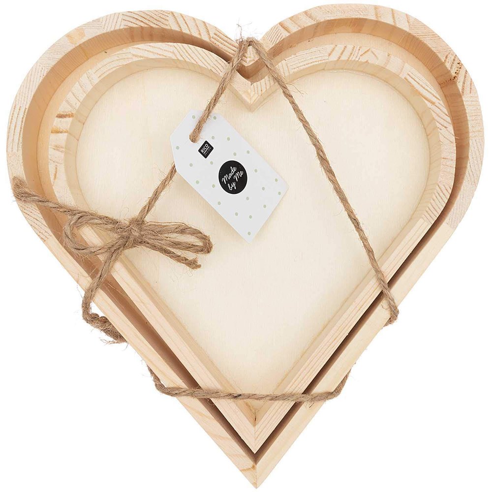 2 100% FSC heartwood trays