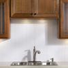 FASDE Terrain Decorative Vinyl 18in x 24in Backsplash Panel in Matte White (5 Pack) view 4
