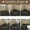 Arinda Bathroom Silicone Water Stopper Strip Water Barrier Dam Dry Wet Separation view 4