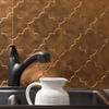 FASDE Monaco Decorative Vinyl 18in x 24in Backsplash Panel in Antique Bronze (5 Pack) view 3