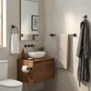 Designers Impressions Eclipse Series 4 Piece Black Bathroom Hardware Set: MBA2200-4 view 2