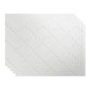 FASDE Monaco Decorative Vinyl 18in x 24in Backsplash Panel in Matte White (5 Pack) view 1