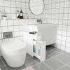 Home Furnishing Plaza (8.7 x 17.7 x 24.8 inches Bathroom with Narrow Cabinet Shelf Floor Cabinet Multifunctional Bathroom Storage Organizer Rack Stand MITPATY view 2