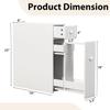 Home Furnishing Plaza (8.7 x 17.7 x 24.8 inches Bathroom with Narrow Cabinet Shelf Floor Cabinet Multifunctional Bathroom Storage Organizer Rack Stand MITPATY view 3